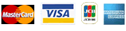 ご利用可能なクレジットカード・master/visa/AMEX/JCB